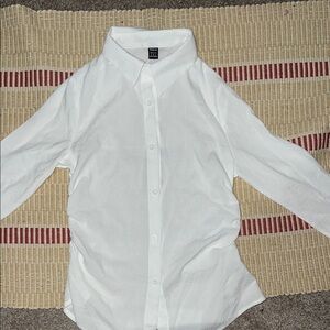 Uniqlo White Button-Up Shirt